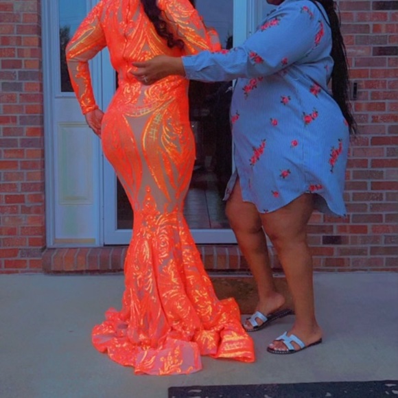 Sequin Prom Dress - Picture 2 of 3